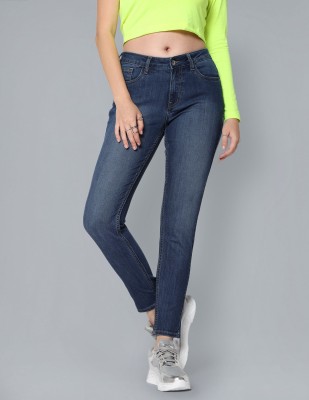 FLYING MACHINE Skinny Women Dark Blue Jeans