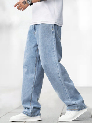 itup Loose Fit Men Light Blue Jeans