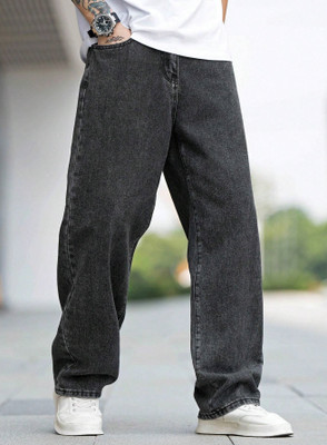 LEVORCE Loose Fit Men Grey Jeans