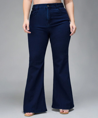 Miss Chase Boot-Leg Women Blue Jeans