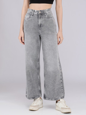KILLER Loose Fit Women Grey Jeans
