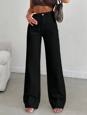 LEDGE&EDGE Relaxed Fit Women Black Jeans