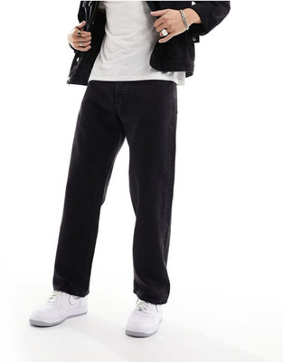 HouseOfCommon Relaxed Fit Men Black Jeans