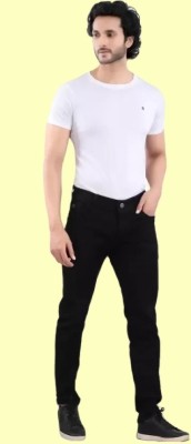 Flaring Slim Men Black Jeans