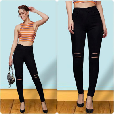 1DAYSTREET Skinny Women Black Jeans