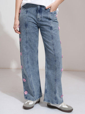 Tokyo Talkies Straight Fit Women Light Blue Jeans
