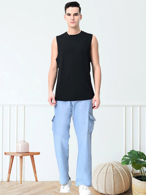 BLUESETTE Loose Fit Men Light Blue Jeans