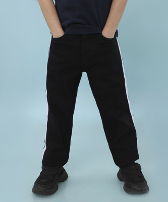 instafab Regular Boys Black Jeans