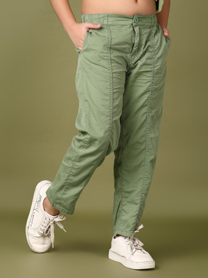 V-MART Relaxed Fit Girls Light Green Jeans