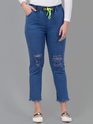 Ira Collections Jogger Fit Women Blue Jeans