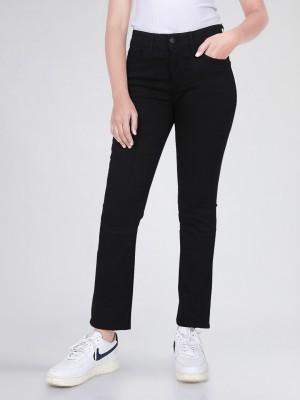 LEE Straight Fit Women Black Jeans