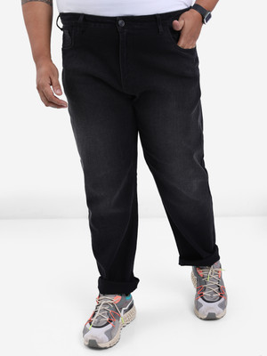 HIGHLANDER Plus Size Regular Men Black Jeans