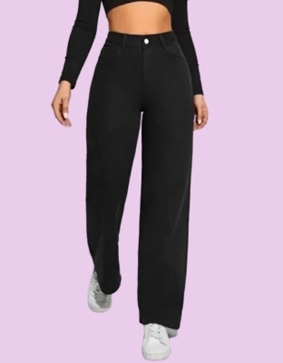 Fader Loose Fit Women Black Jeans