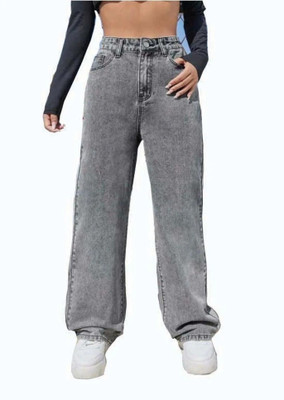 SS Fashion Hub Straight Fit Women Grey Jeans