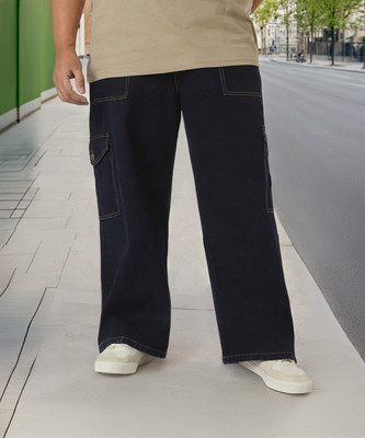 Urbano Plus . Loose Fit Men Dark Blue Jeans