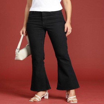 Perfect Outlet Flared Women Black Jeans