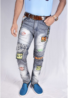 IndiForce Slim Men Grey Jeans