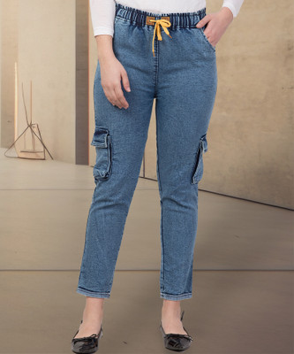 NEUNK Relaxed Fit Women Blue, Black Jeans