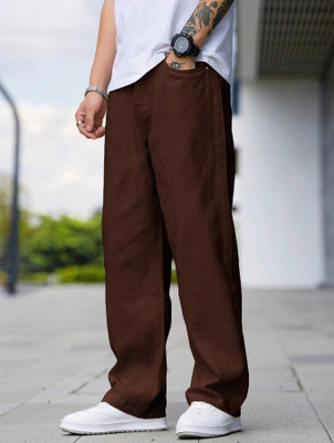 RAZAA FAHION Straight Fit Men Brown Jeans