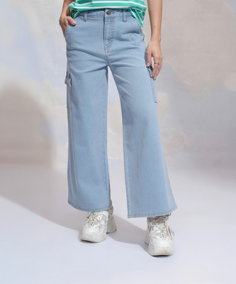 Tokyo Talkies Boot-Leg Women Light Blue Jeans