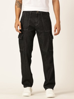 Thomas Scott Loose Fit Men Black Jeans