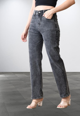 LUMINOIRE Loose Fit Women Grey Jeans