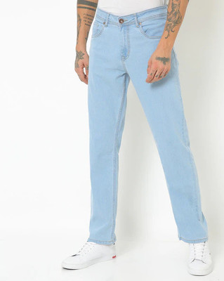SHIMTEC Straight Fit Men Light Blue Jeans