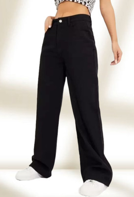 Jeancherry Loose Fit Women Black Jeans