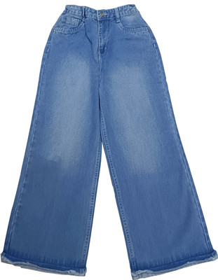Ywee Relaxed Fit Girls Light Blue Jeans