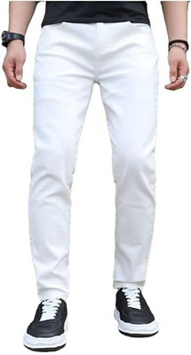 JOUJOU Regular Men White Jeans