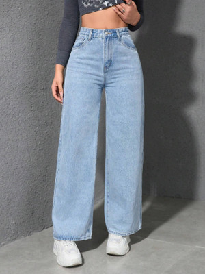 WHISQ Loose Fit Women Light Blue Jeans