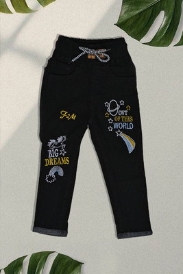 F2M Slim Girls Black Jeans