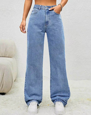 FLIXI Straight Fit Women Light Blue Jeans