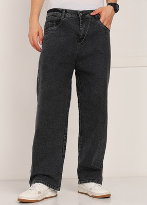 METRONAUT Loose Fit Men Dark Grey Jeans