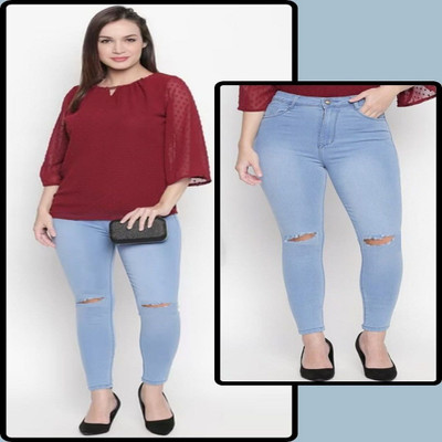 1DAYSTREET Skinny Women Light Blue Jeans