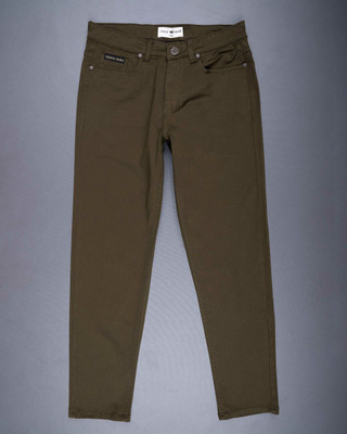 french crown Slim Men Brown Jeans