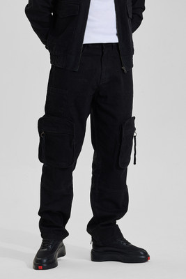 Snitch Loose Fit Men Black Jeans