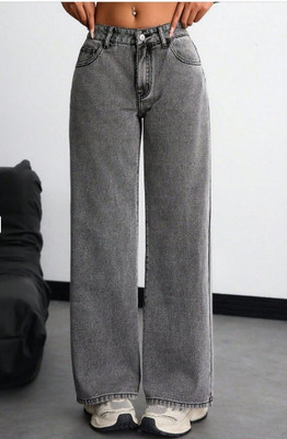 MGWCOLLECTION Straight Fit Women Grey Jeans