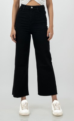 STEPLE DENIMS Flared Women Black Jeans