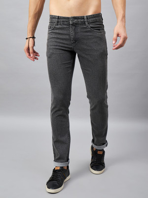 STUDIO NEXX Tapered Fit Men Dark Grey Jeans