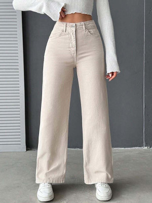 PINKLIT LIFESTYLE Regular Women Beige Jeans