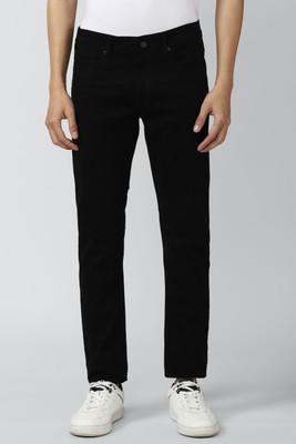 PETER ENGLAND Tapered Fit Men Black Jeans