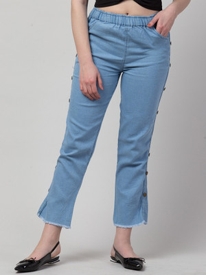 NEUNK Regular Women Light Blue Jeans