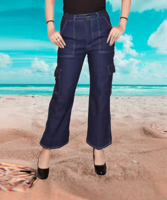 GORIYA Regular Women Dark Blue Jeans