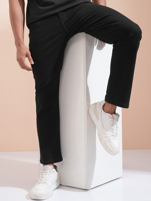 HIGHLANDER Straight Fit Men Black Jeans