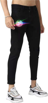 Fashionhub Slim Boys Black Jeans