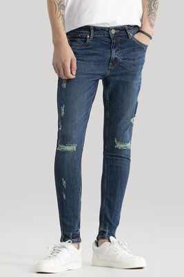 Snitch Skinny Men Blue Jeans