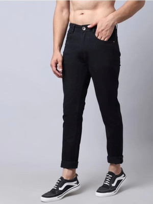 RusticBlooms Jogger Fit Men Black Jeans