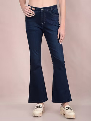 GLOBENAUT Boot-Leg Women Dark Blue Jeans