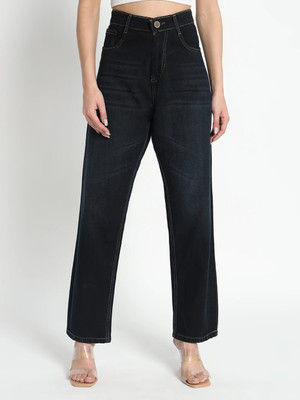 AngelFab Regular Women Black Jeans